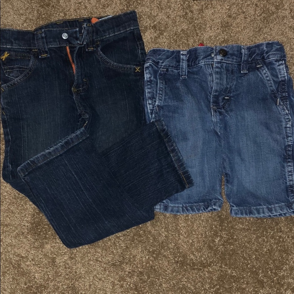 One5T slim Wranglerjeans and one 5Twranglershorts